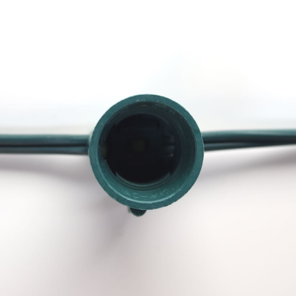 C9 (E17) 100' Cord 12" Spacing, Green SPT-2 Wire