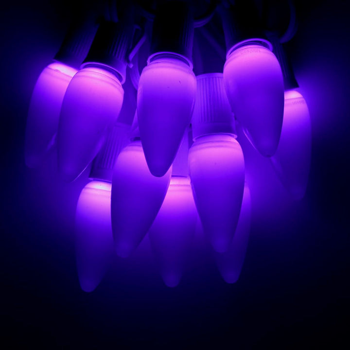 C9 Purple Opaque LED (SMD) Bulbs E17 Bases