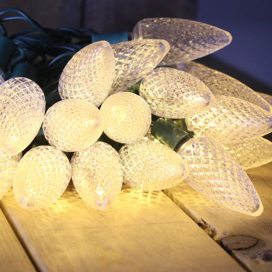 25light C9 Warm White LED Christmas Light Strings Christmas Light Source