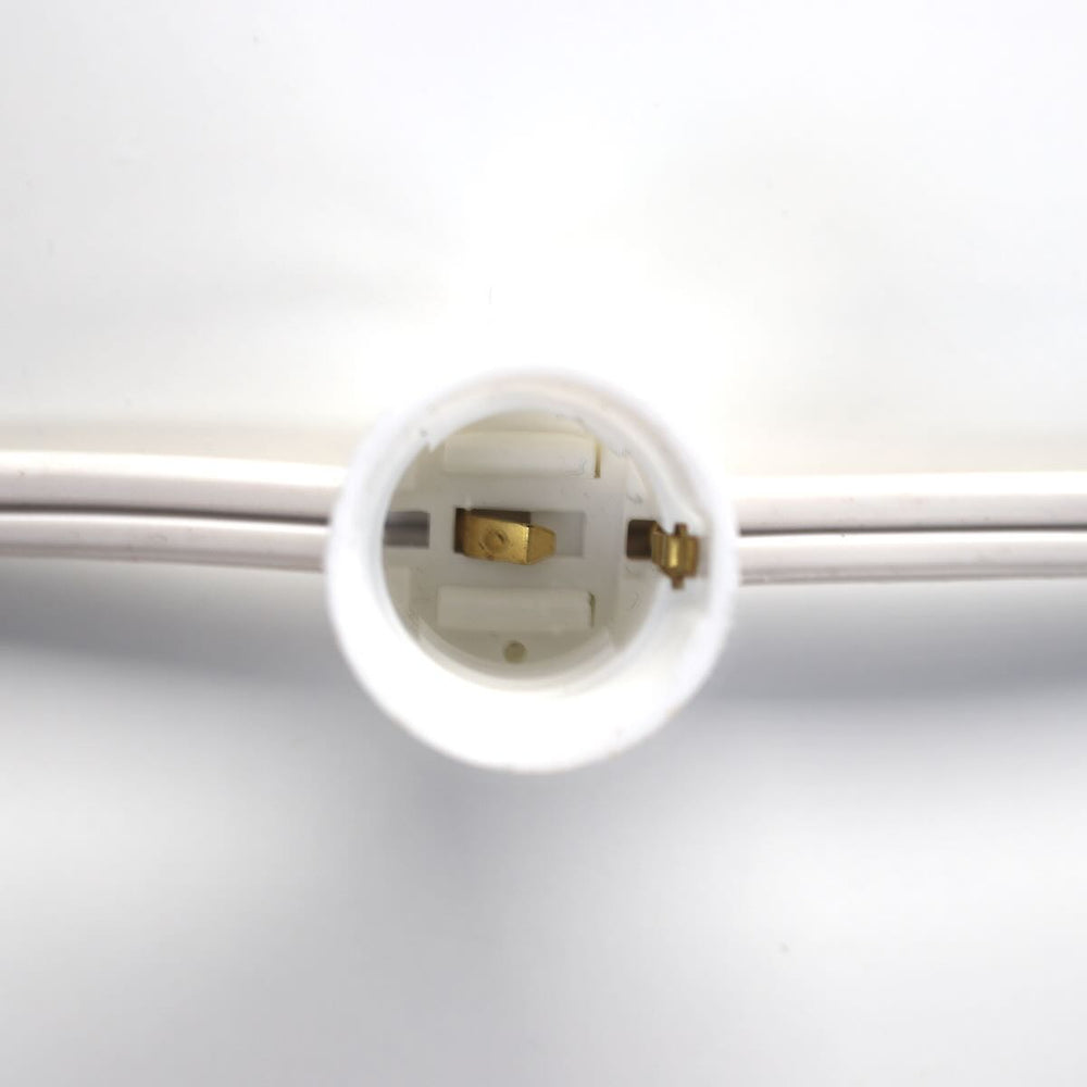 C9 (E17) 100' Cord 12" Spacing, White SPT-2 Wire