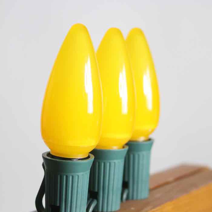 C9 Yellow Opaque LED (SMD) Bulbs E17 Bases