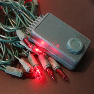 Chasing Red Mini Lights, 140 lights, Single Plug
