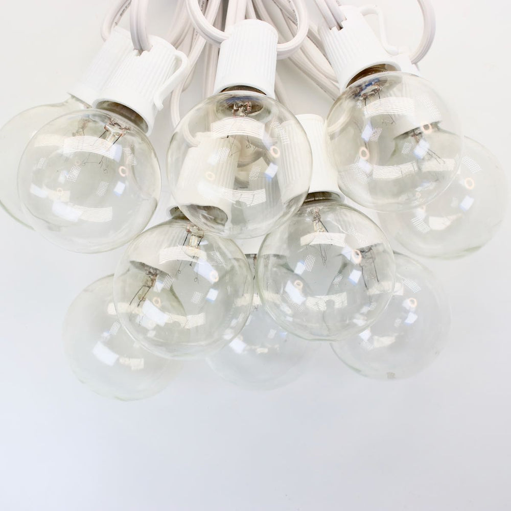G50 Clear Glass Bulbs E17 Bases
