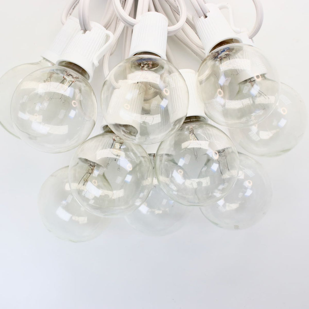 G50 Clear Glass Bulbs E17 Bases