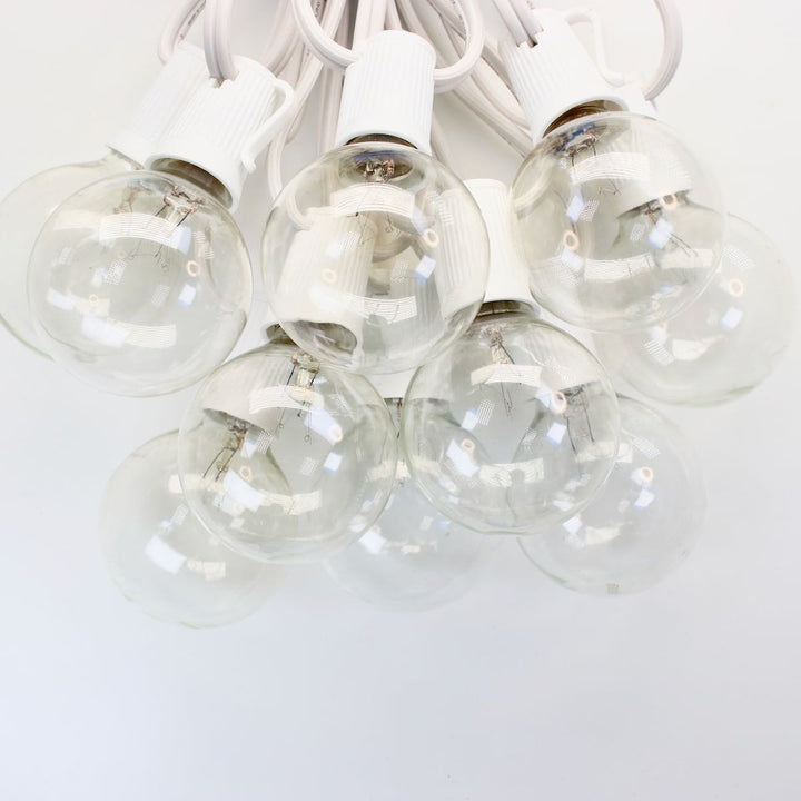 G50 Clear Glass Bulbs E17 Bases