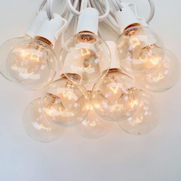 G50 Clear Glass Bulbs E17 Bases