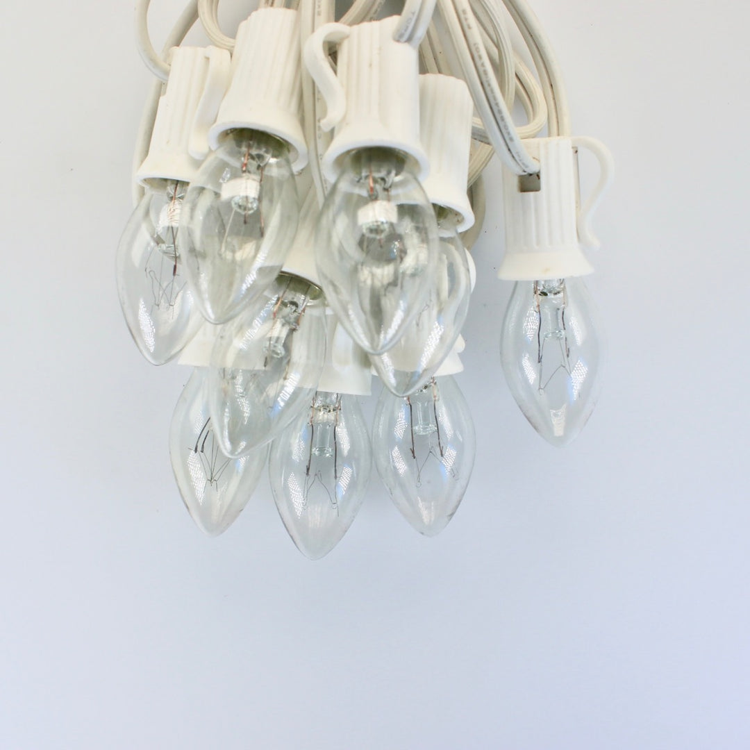 C7 Clear Glass Bulbs E12 Bases