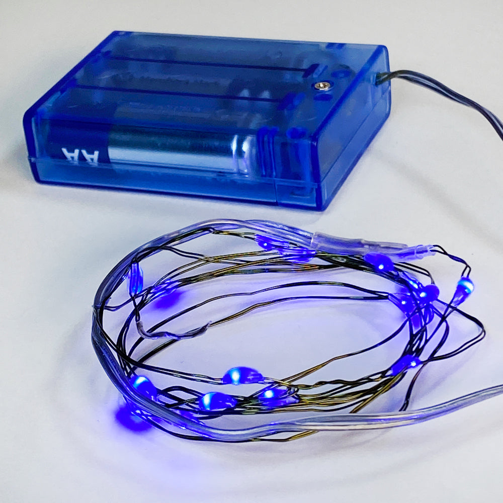 Blue Fairy LED Battery Lights (3 AA, not included)