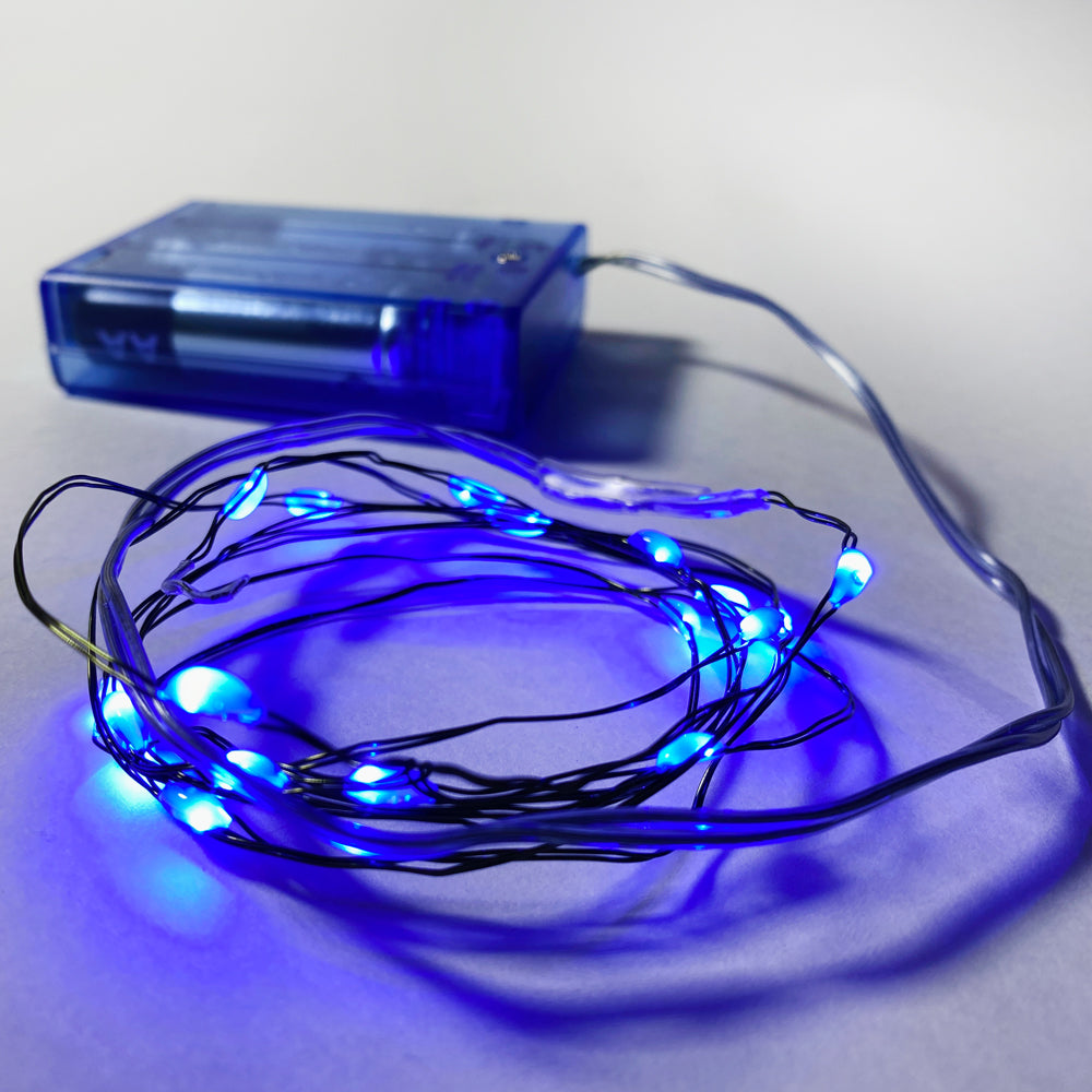 Blue Fairy LED Battery Lights (3 AA, not included)