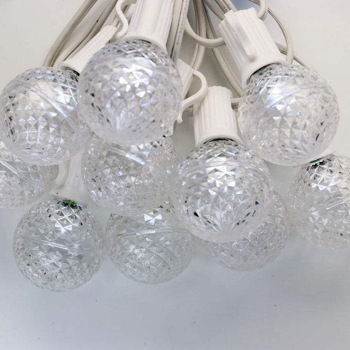 G40 Pure (Cool) White LED Bulbs E12 Bases