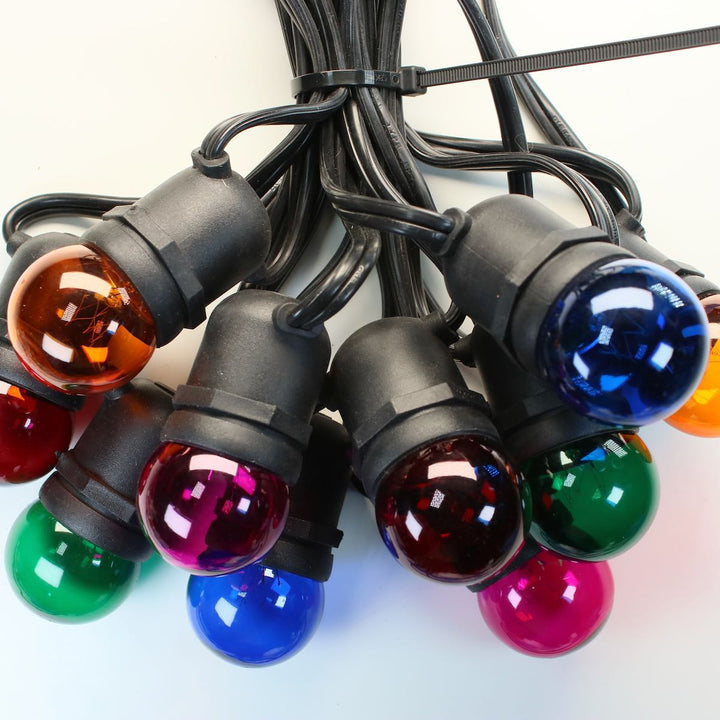 G40 Multicolor Glass Bulbs E26 Bases