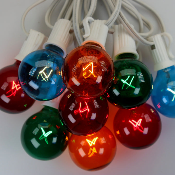 G40 Multicolor Glass Bulbs E12 Bases