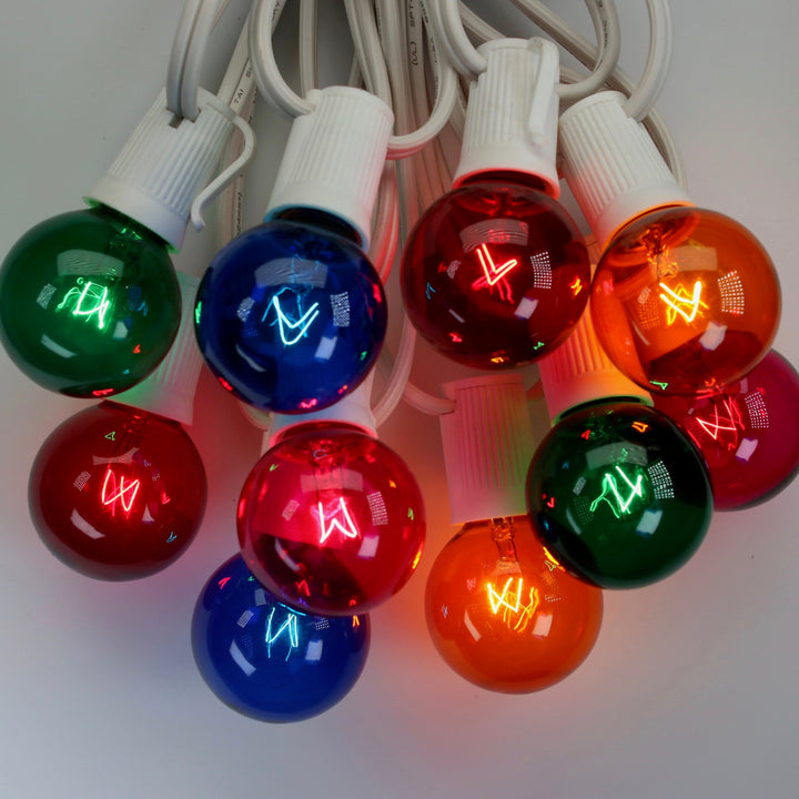G40 Multicolor Glass Bulbs E17 Bases
