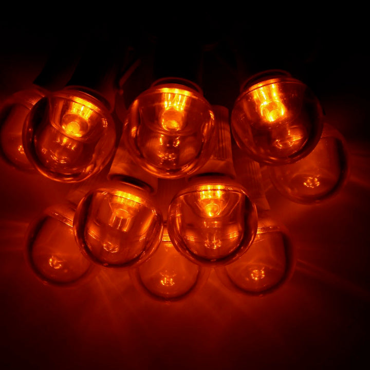 G40 Orange Smooth LED Bulbs E17 Bases