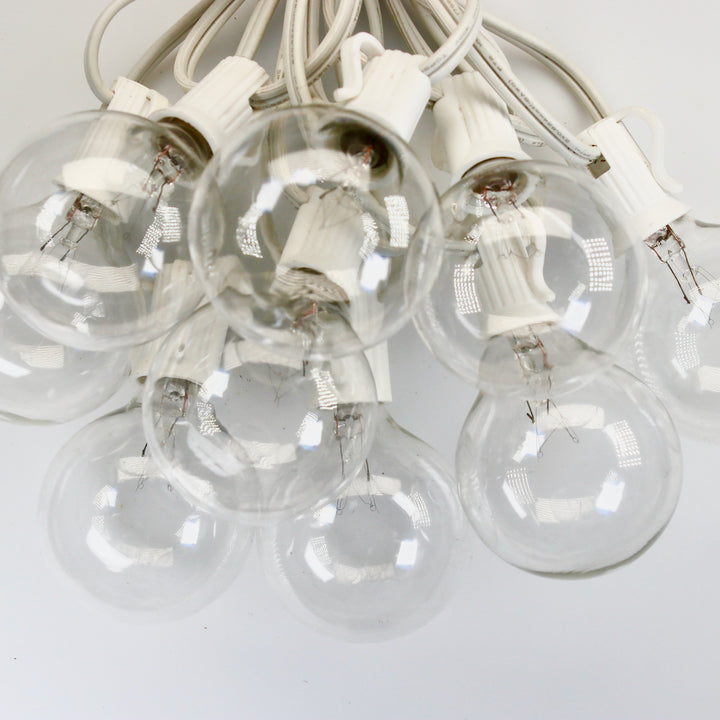 G50 Clear Glass Bulbs E12 Bases