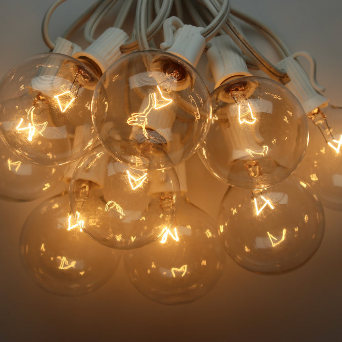 G50 Clear Glass Bulbs E12 Bases