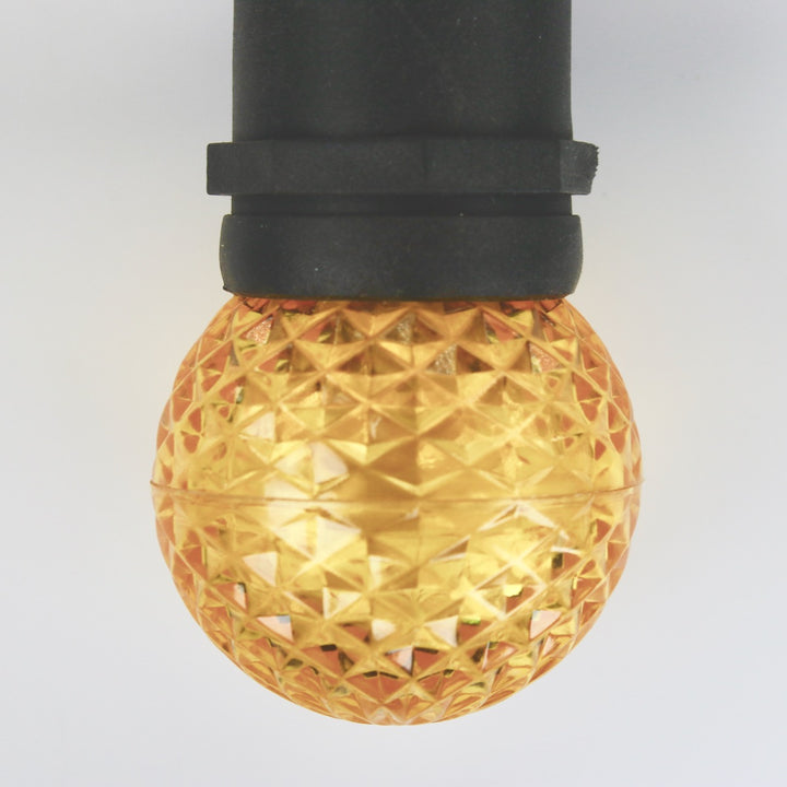 G50 Yellow LED Bulbs E26 Bases