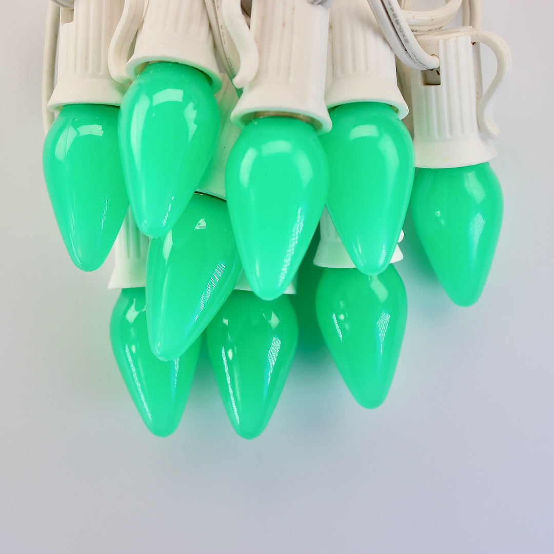C7 Green Opaque LED (SMD) Bulbs E12 Bases