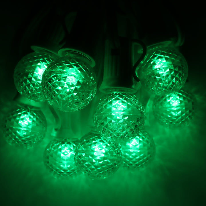 G30 Green LED Bulbs E12 Bases