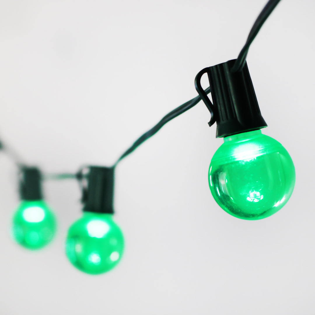 G40 Green Smooth LED Bulbs E17 Bases