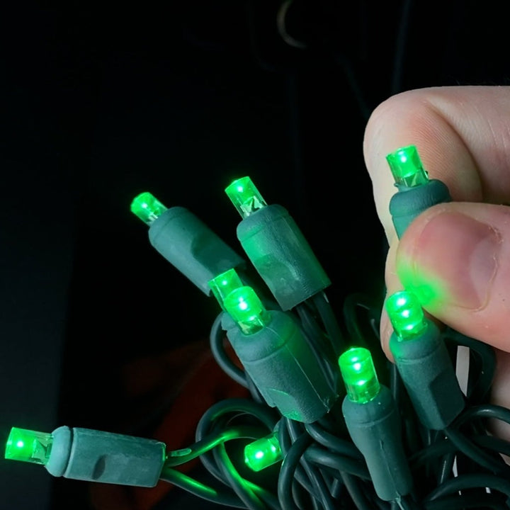12 Volt LED Light Set Green Green Wire