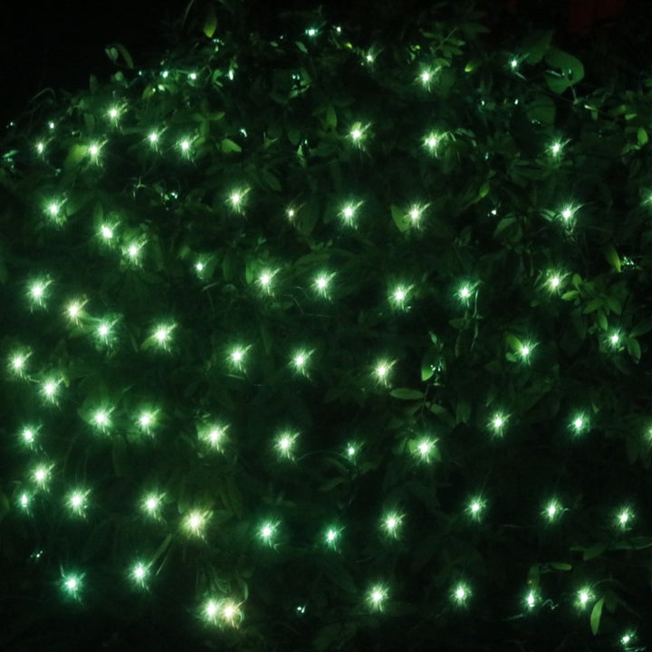 150-bulb Green Net Lights, Green Wire