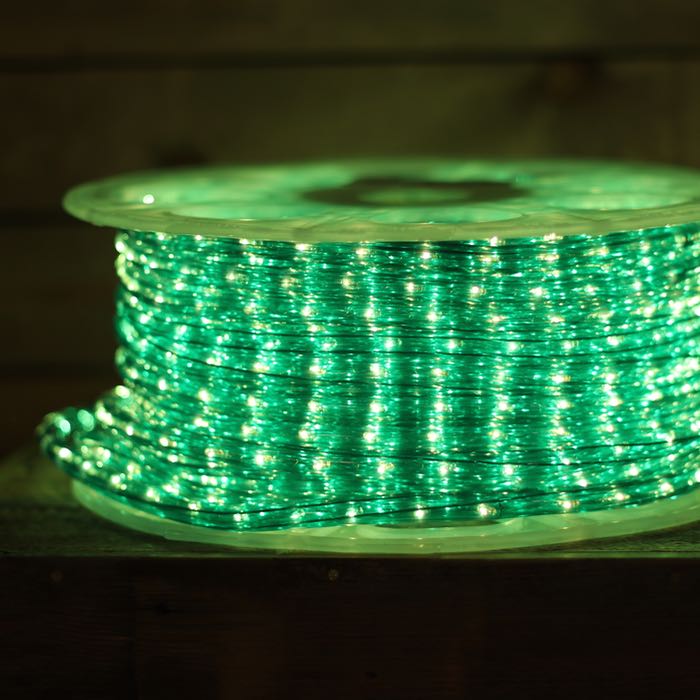 150' 1/2" Green Incandescent Rope Lights (Adhesive Connections)