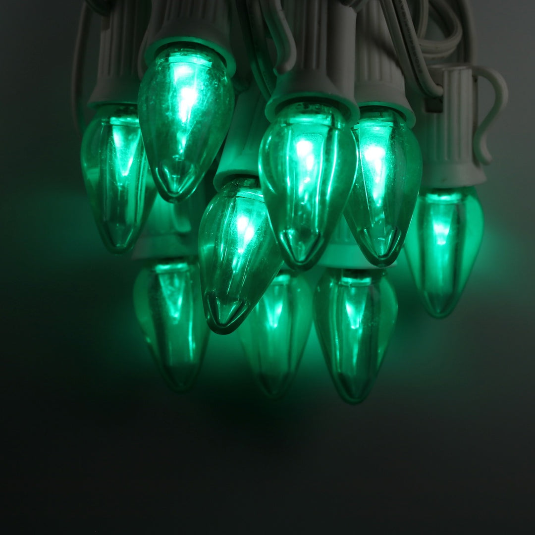 C7 Green Smooth LED (SMD) Bulbs E12 Bases