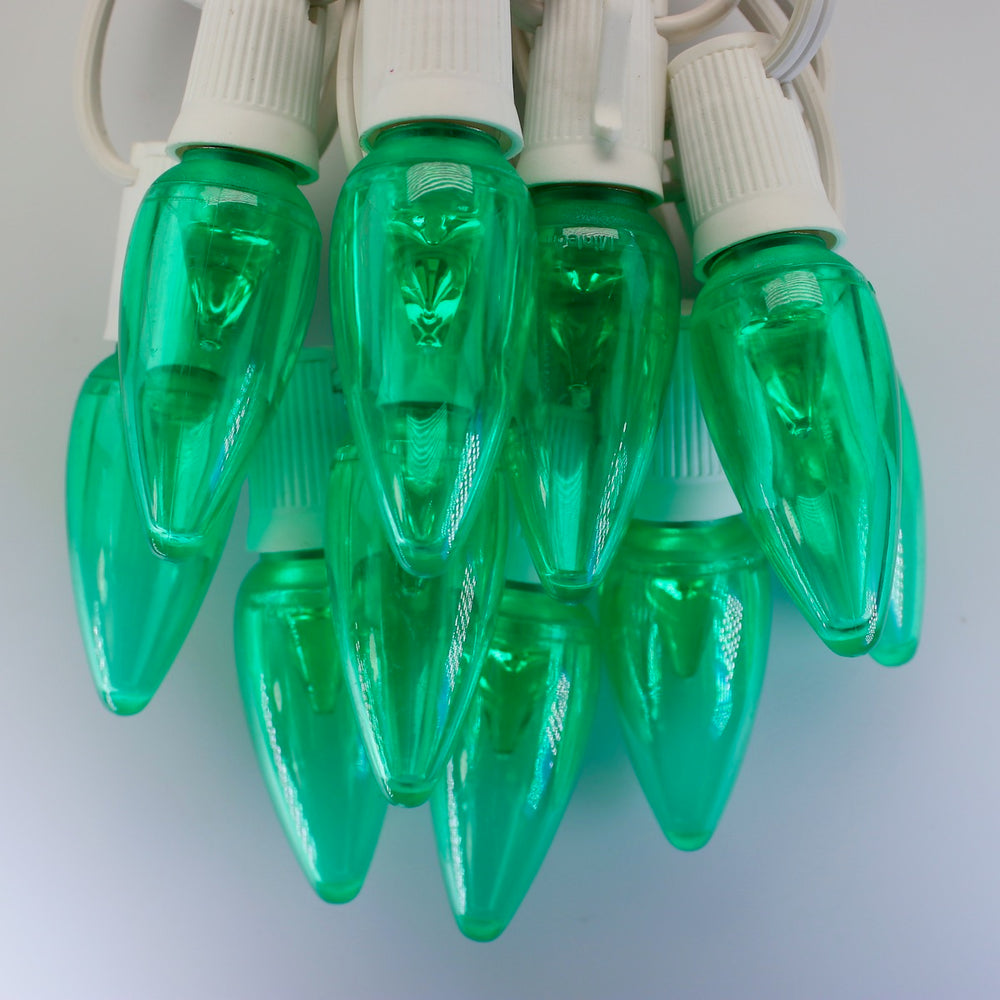 C9 Green Smooth LED (SMD) Bulbs E17 Bases
