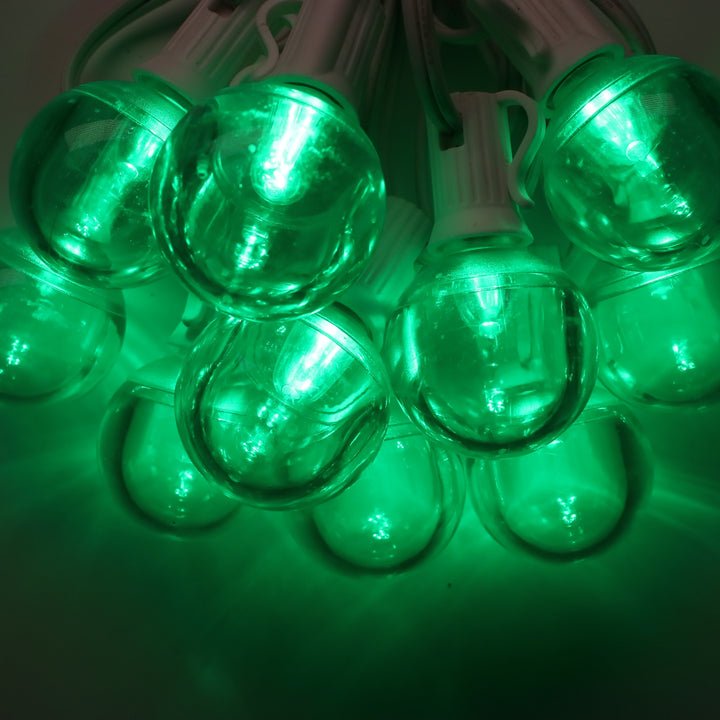 G40 Green Smooth LED Bulbs E12 Bases