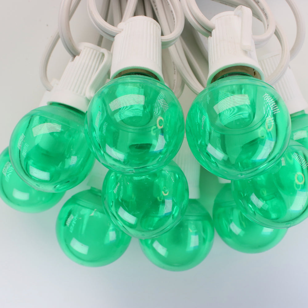 G40 Green Smooth LED Bulbs E17 Bases