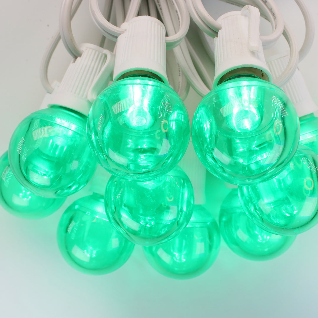 G40 Green Smooth LED Bulbs E17 Bases