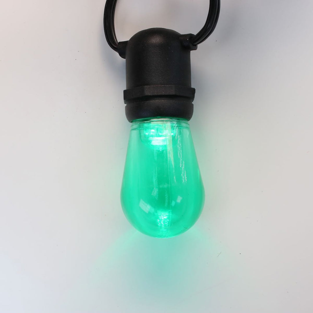 T50 Green Smooth LED Bulbs E26 Bases