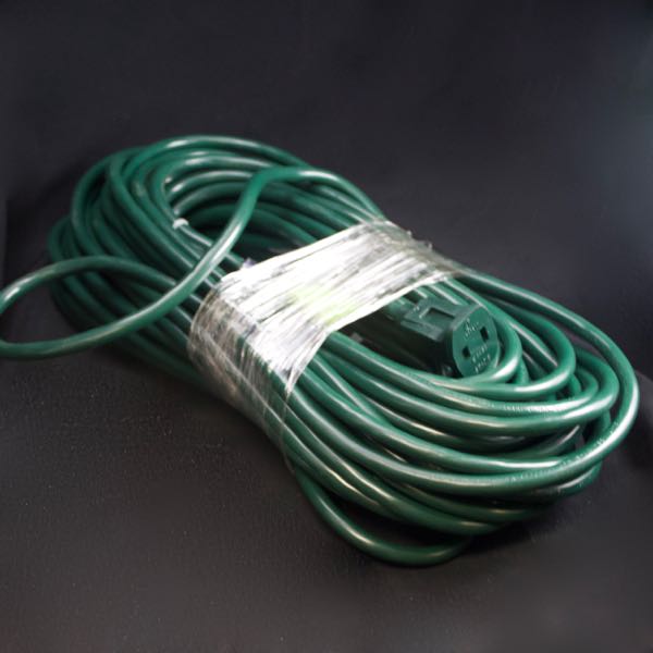 40foot Extension Cord, Green Wire Christmas Light Source