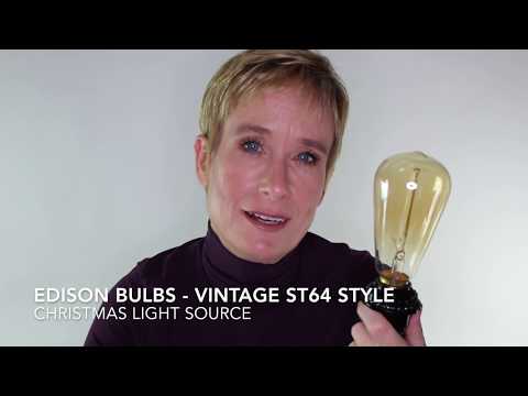 Vintage Style ST64 Edison Bulbs, E26 Base