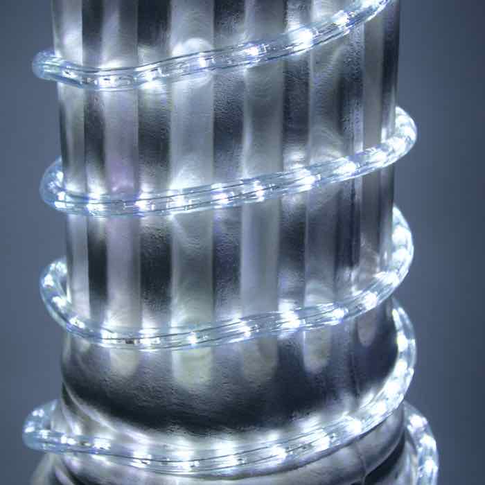 1/2" Pure White LED Rope Lights (Adhesive Connections)