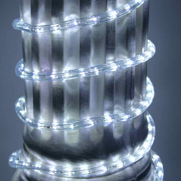 3/8" Pure White LED Rope Lights (Adhesive Connections)