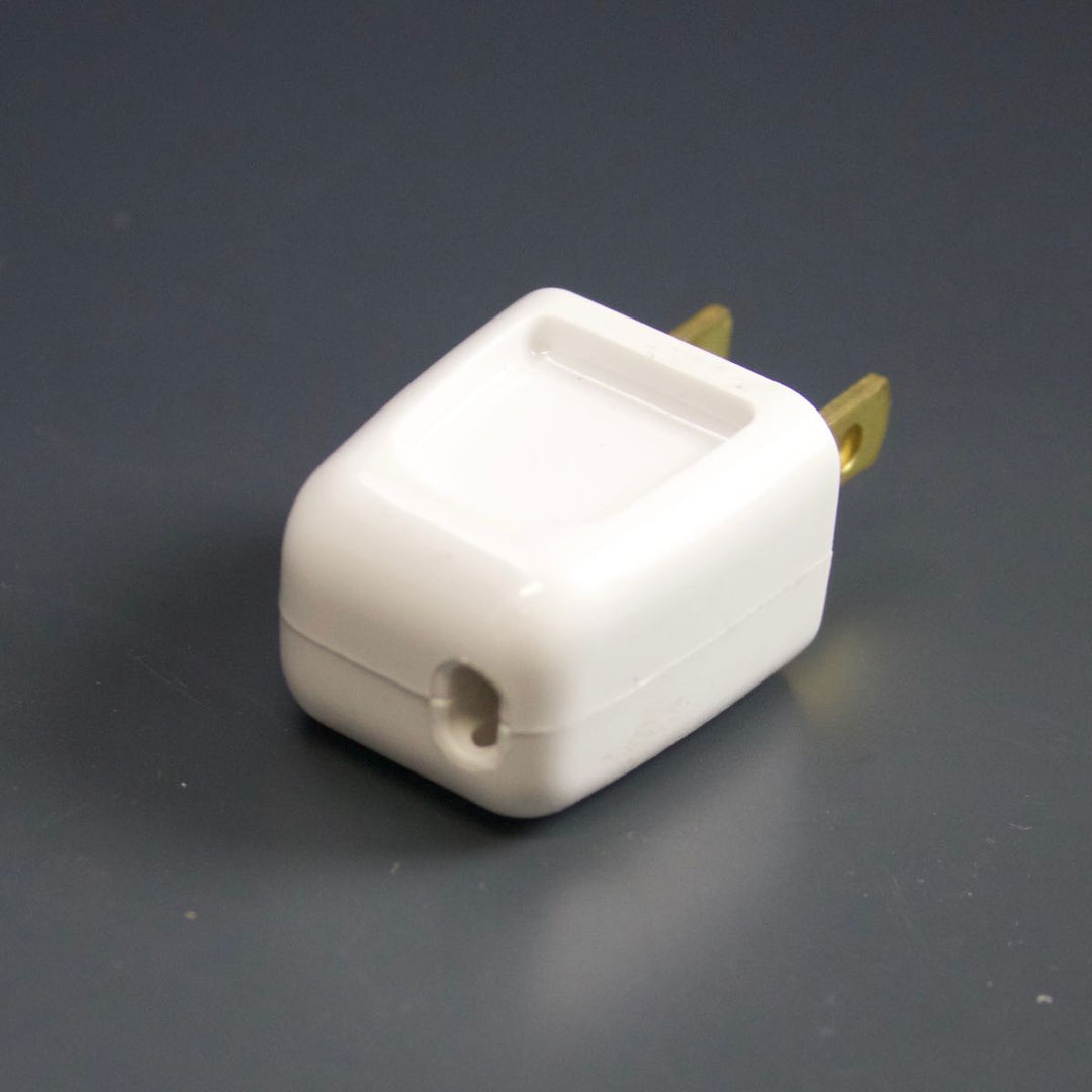 10-Amp Male Plug Quick Connect Plug White