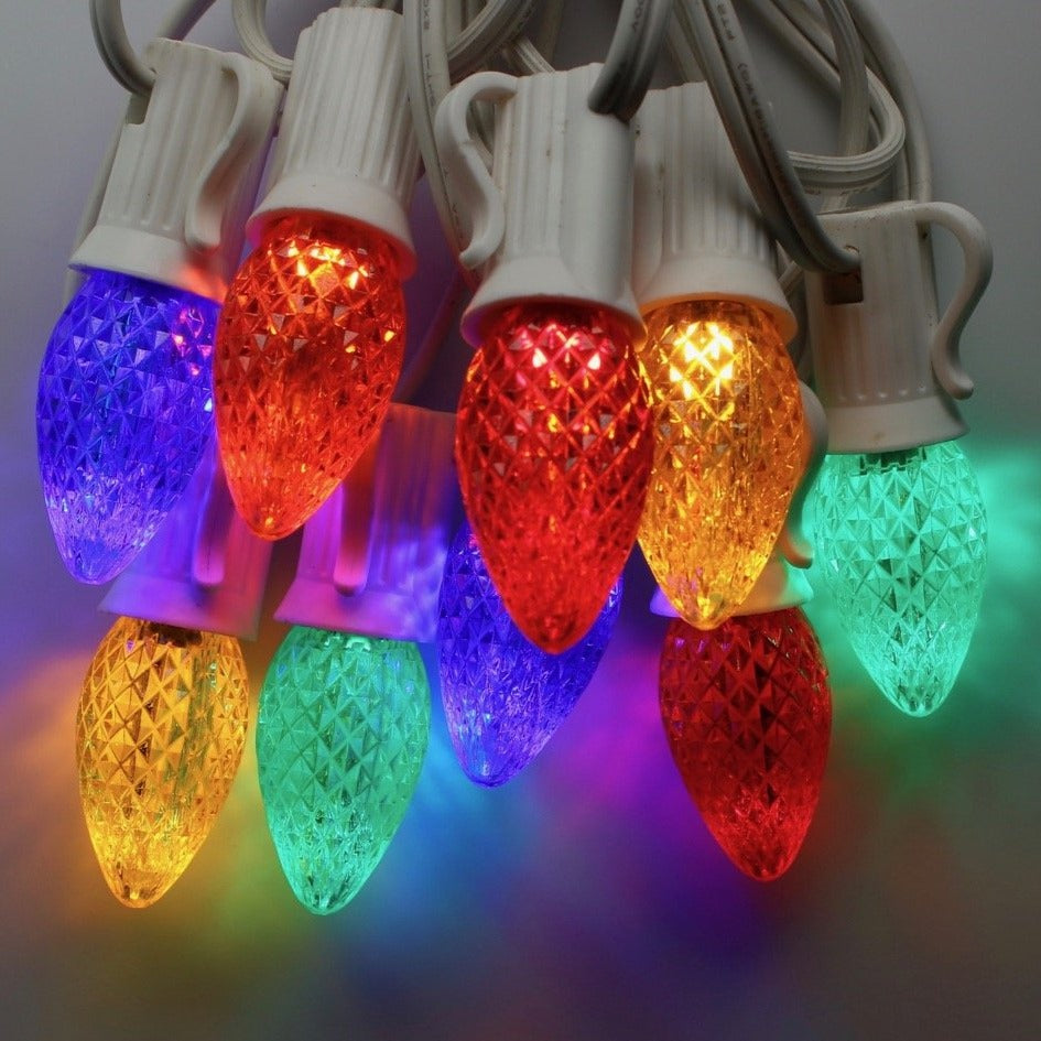 C7 Multicolor LED (SMD) Bulbs E12 Bases