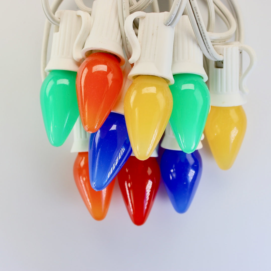 C7 Multicolor Opaque LED (SMD) Bulbs E12 Bases