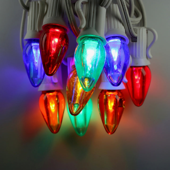 C7 Multicolor Smooth Twinkle LED E12 Bases