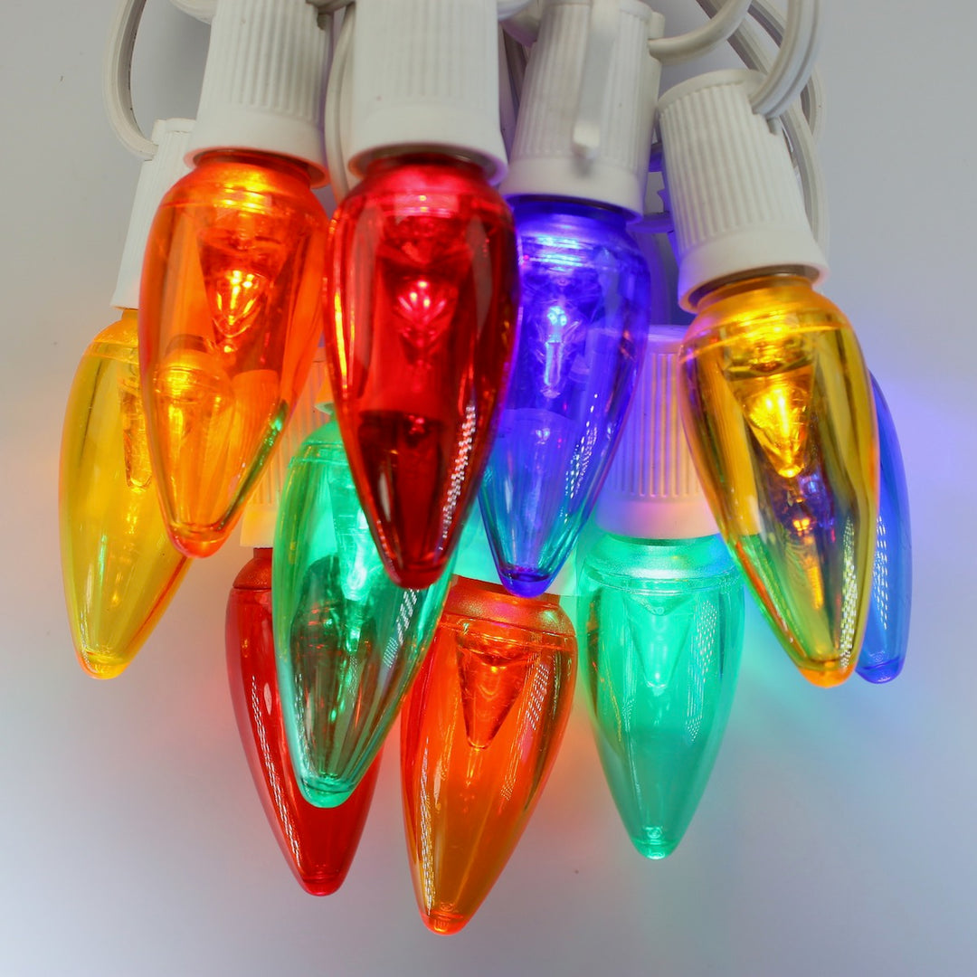 C9 Multicolor Smooth LED Bulbs E17 Bases (SMD) – Christmas Light Source