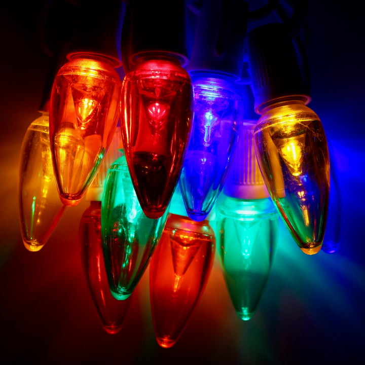 C9 Multicolor Smooth LED (SMD) Bulbs E17 Bases