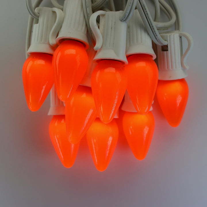 C7 Orange Opaque LED (SMD) Bulbs E12 Bases