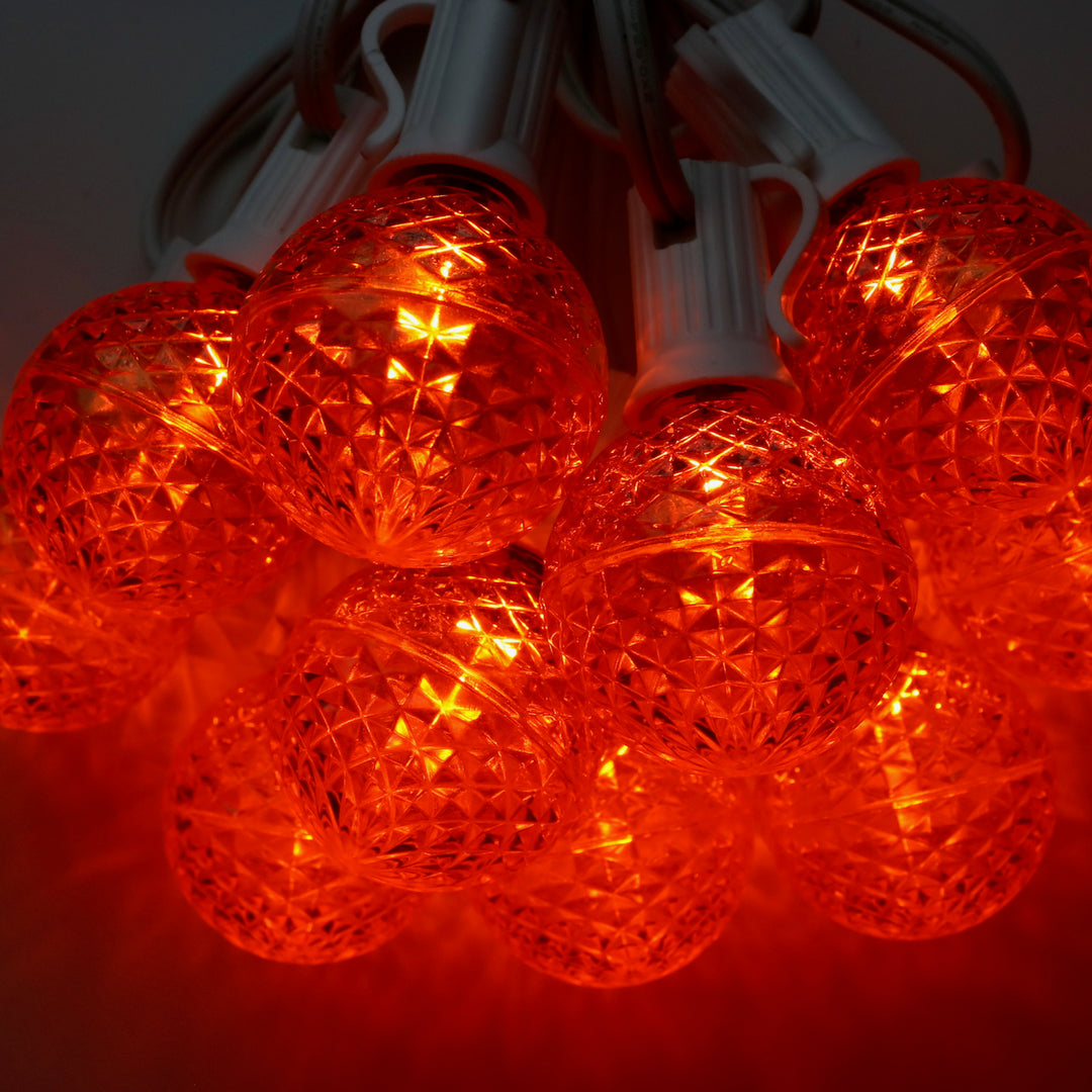 G40 Orange LED Bulbs E12 Bases