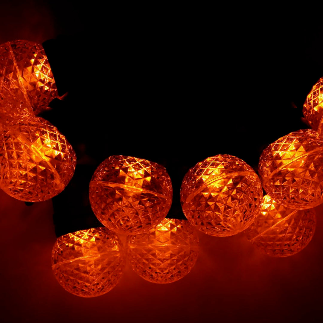 G50 Orange LED Bulbs E26 Bases