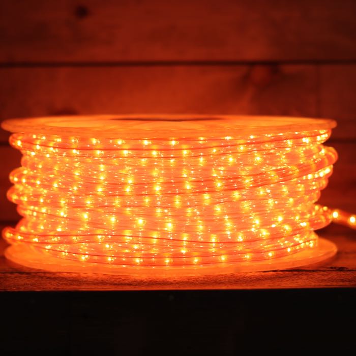 1/2" Orange Incandescent Rope Lights (Adhesive Connections)