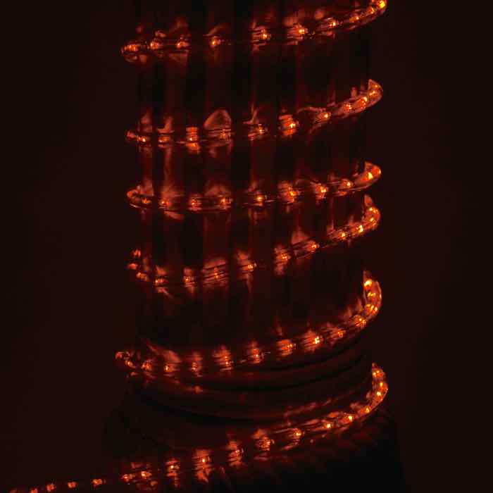 1/2" Orange LED Rope Lights (Adhesive Connections)