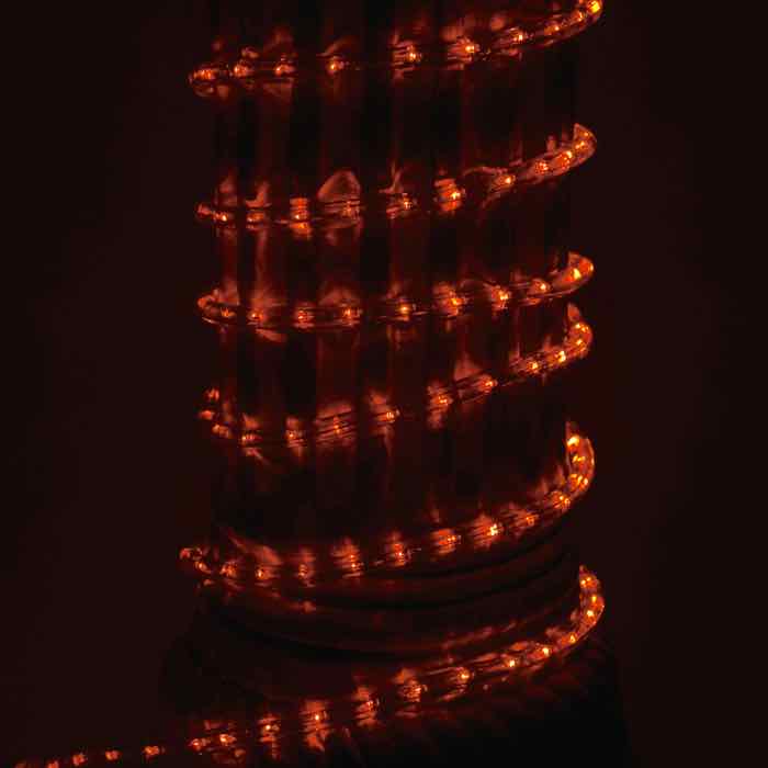 1/2" Orange LED Rope Lights (Adhesive Connections)