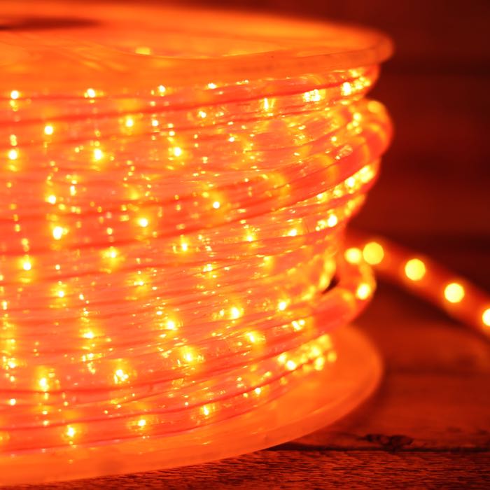 1/2" Orange Incandescent Rope Lights (Adhesive Connections)